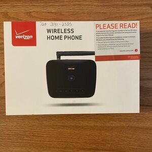 NEW Verizon Wireless Home Phone F256-B original box, stand, antenna, charger